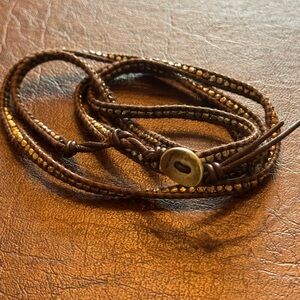 Chan Lu wrap bracelet - brown
